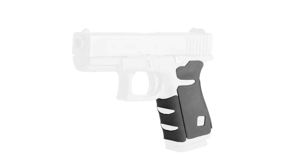 Hogue Glock 19, 23, 32, 38, Wrapter Rubber Adhesive Grip, Block Texture, Small Frame Compact Generation 3, Black, 17238