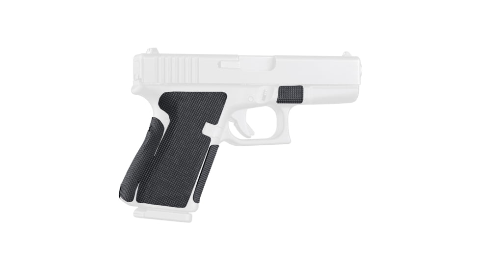 Hogue Glock 19, 23, 32, Wrapter Rubber Adhesive Grip, Block Texture, Small Frame Compact Generation 1-2, Black, 17228