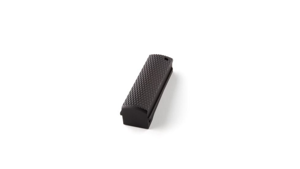 Hogue Govt. Aluminum Mainspring Housing Checkered Flat Matte Black 01350