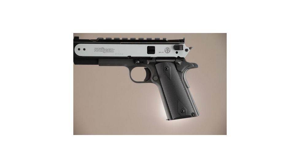 Hogue Govt. Model Checkered G-10 - Black 45179