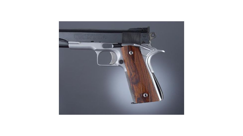 Hogue Govt. Model Coco Bolo S&amp;A Mag.-Well Checkered 45871