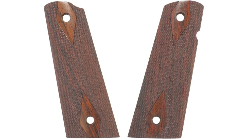 Hogue Govt. Model Coco Bolo S&amp;A Mag Well Checkered Gun Grip 45871