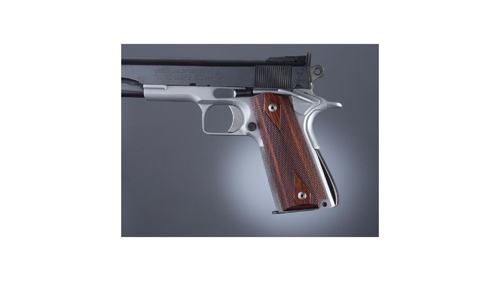 Hogue Govt. Model Rose Laminate Ambi-Cut Checkered 45521