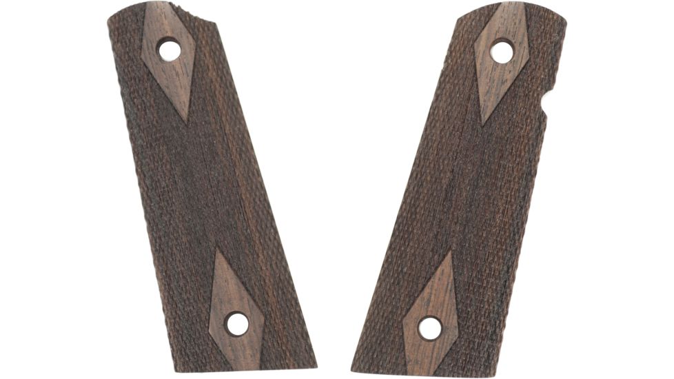 Hogue Govt. Model Rosewood S&amp;A Mag, Ambidextrous Cut Gun Grip, Checkered 45931