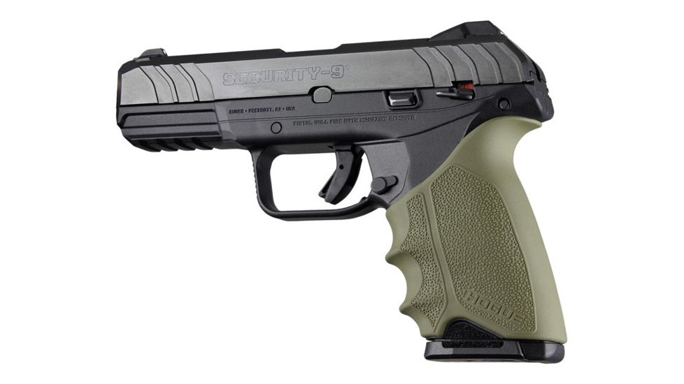 Hogue HandAll Beavertail Grip Sleeve, Ruger Security-9, OD Green 17701