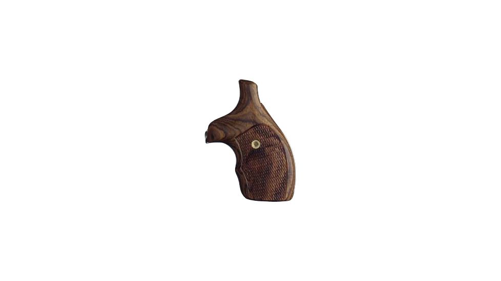 Hogue Handgun Grip, J Frame Round Butt Rosewood Bantam, Checkered 61951 
