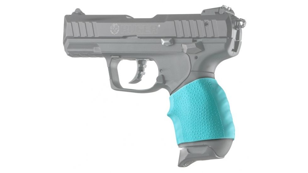 Hogue Monogrip Wraparound With Finger Grooves Sig Sauer P238 .357/.40/9mm, Aqua, 18004