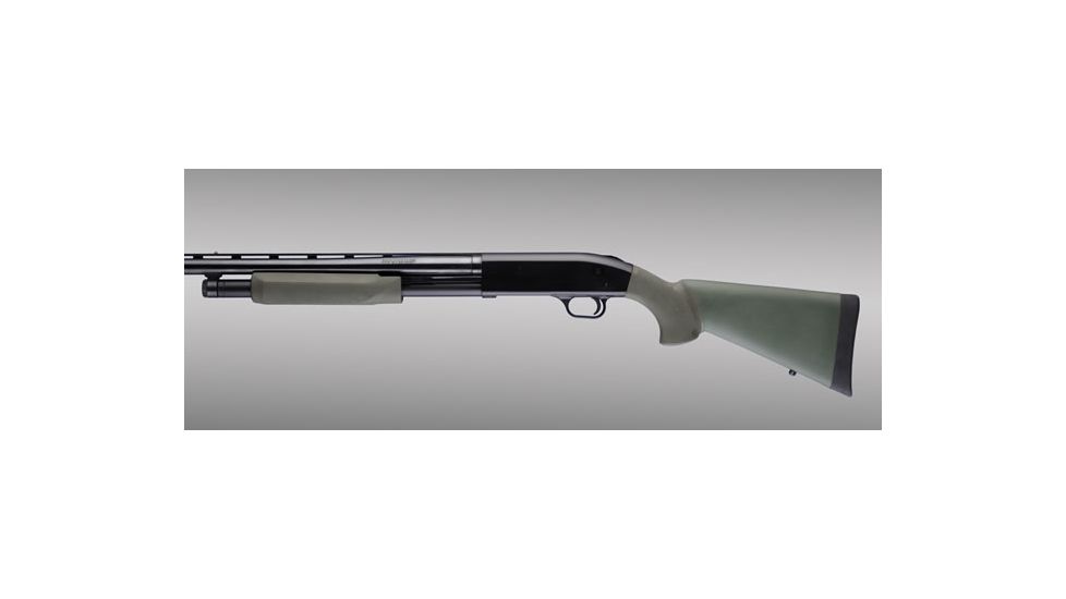 Hogue Mossberg 500 OverMolded Shotgun Stock kit with forend OD Green 05212