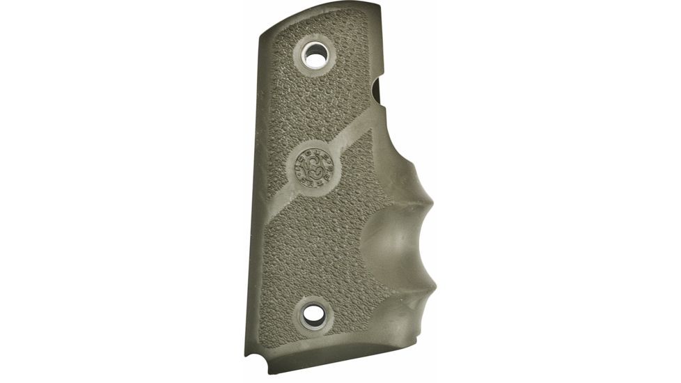 Hogue Officers Model Rubber Grip with Finger Grooves OD Green 43001