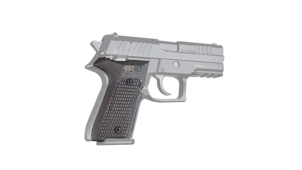 Hogue Rex Zero 1 Compact Grip, Piranha, G10 G-Mascus, Black/Grey, 93127