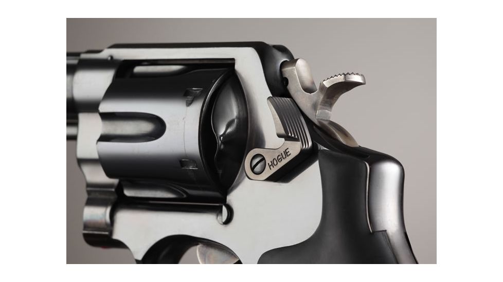 Hogue S&amp;W Short Cylinder Release Stainless Steel Blued 00685