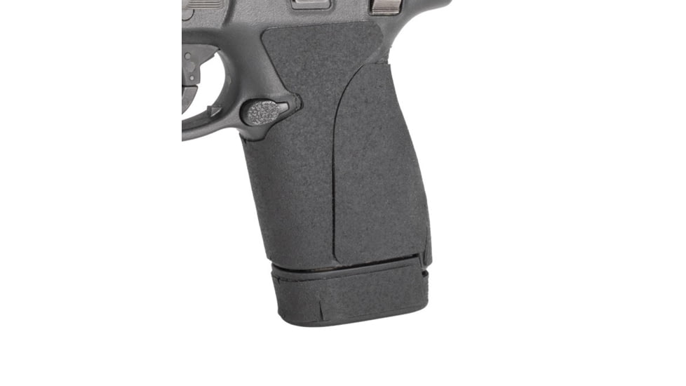 Hogue Wrapter Adhesive Pistol Grip, Smith &amp; Wesson M&amp;P Shield .45 ACP, Adhesive Rubber, Grain, Black, 18450