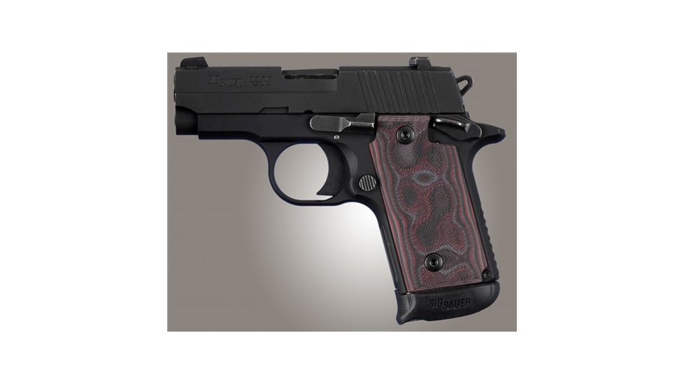 Hogue Sig P238 Grips, G-10 G-Mascus Red Lava 82100