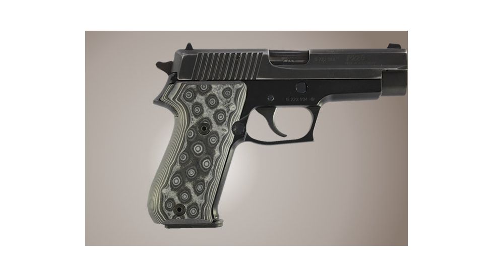 Hogue SIG Sauer P220 American G-10 - G-Mascus Black/Gray 20167-BLKGRY