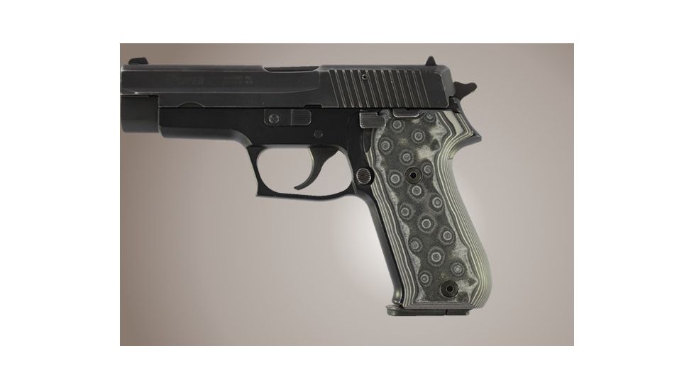 Hogue SIG Sauer P220 American G-10 - G-Mascus Black/Gray 20167-BLKGRY