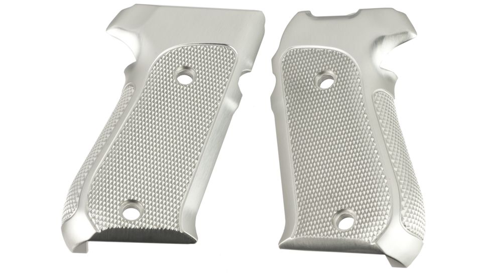 Hogue SIG Sauer P220 American Checkered Aluminum - Brushed Gloss Clear Anodized 20175