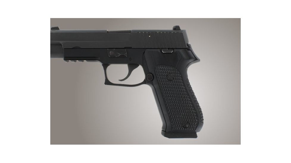 Hogue SIG Sauer P220 DAK American Piranha Grip G-10 - Solid Black 20129