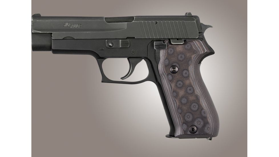 Hogue SIG Sauer P220 European G-10 - G-Mascus Black/Gray 21167-BLKGRY
