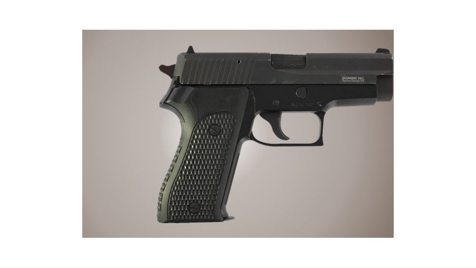 Hogue SIG Sauer P225 Piranha Grip G-10 - Solid Black 27139