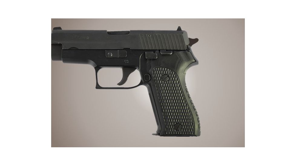 Hogue SIG Sauer P225 Piranha Grip G-10 - Solid Black 27139