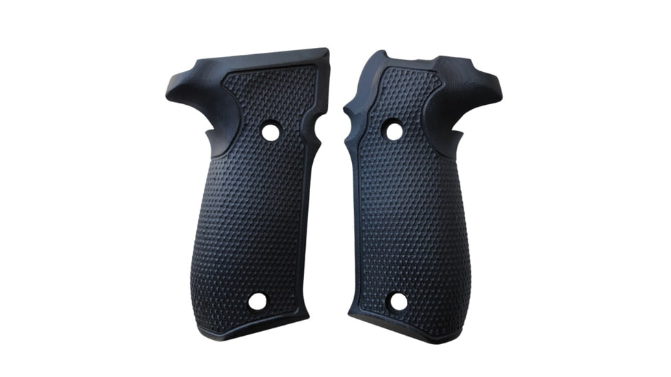 Hogue SIG Sauer P226 Contour Classic Grip, Inverse Checkered, G10 Gmascus, Solid Black, 20159