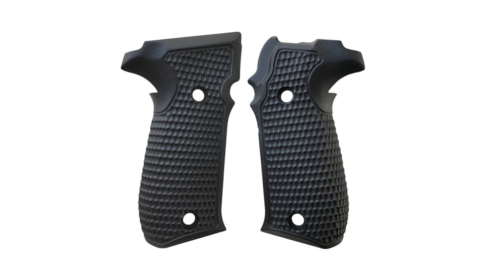 Hogue SIG Sauer P226 Contour Classic Grip, Piranha, G10, Solid Black, 20129