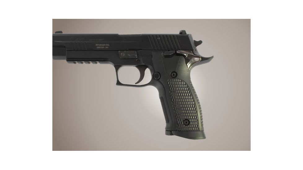 Hogue SIG Sauer P226 SAO X5 X6 Piranha Grip G-10 - Solid Black 27129