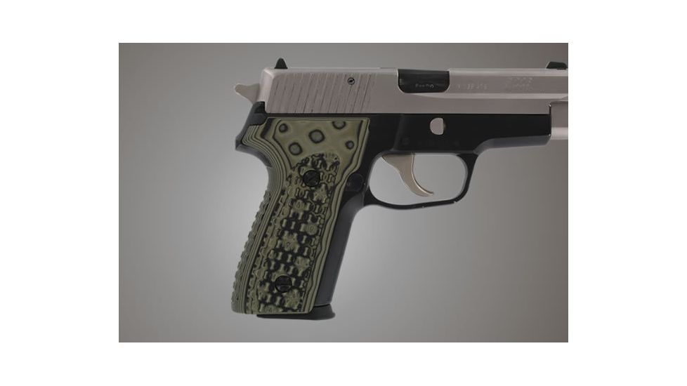 Hogue SIG Sauer P228 P229 Chain Link G-10 - G-Mascus Green 28118