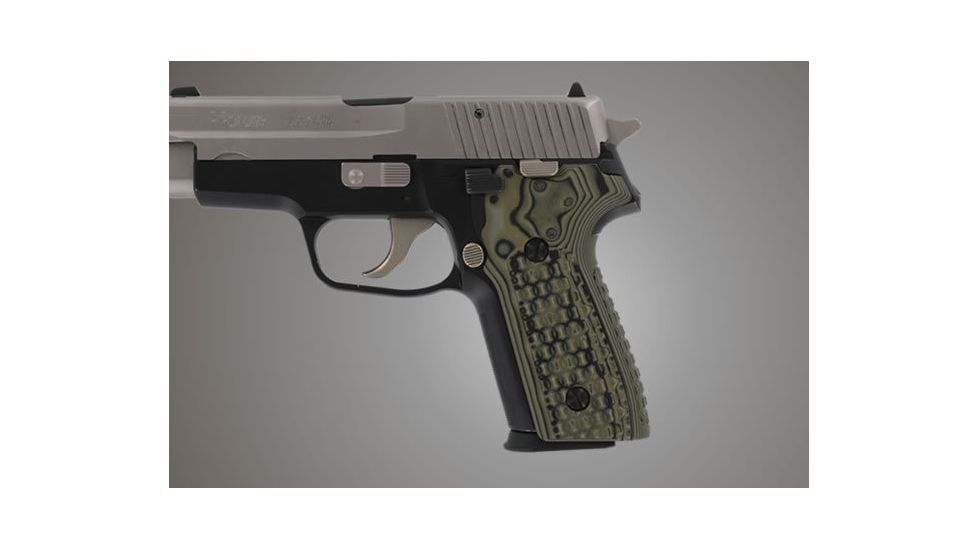Hogue SIG Sauer P228 P229 Chain Link G-10 - G-Mascus Green 28118