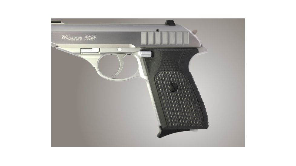 Hogue SIG Sauer P230 P232 Piranha Grip G-10 - Solid Black 30139