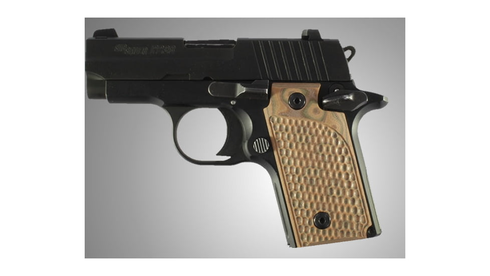Hogue SIG Sauer P238 Piranha Grip G-10 - G-Mascus Tan 38137-TAN