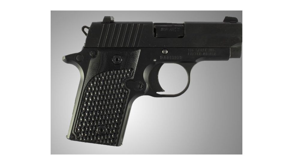 Hogue SIG Sauer P238 Piranha Grip G-10 - Solid Black 38139