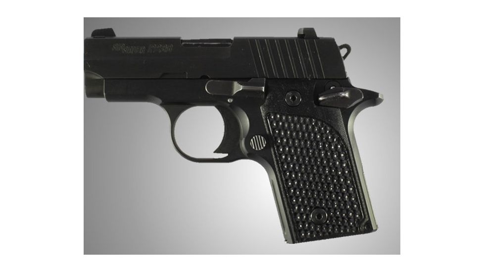 Hogue SIG Sauer P238 Piranha Grip G-10 - Solid Black 38139