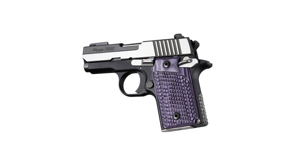 SIG Sauer P938 Ambi Piranha Grip G10 - G-Mascus Purple Lava
