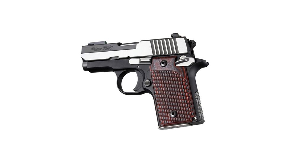 SIG Sauer P938 Ambi Piranha Grip G10 - G-Mascus Red Lava