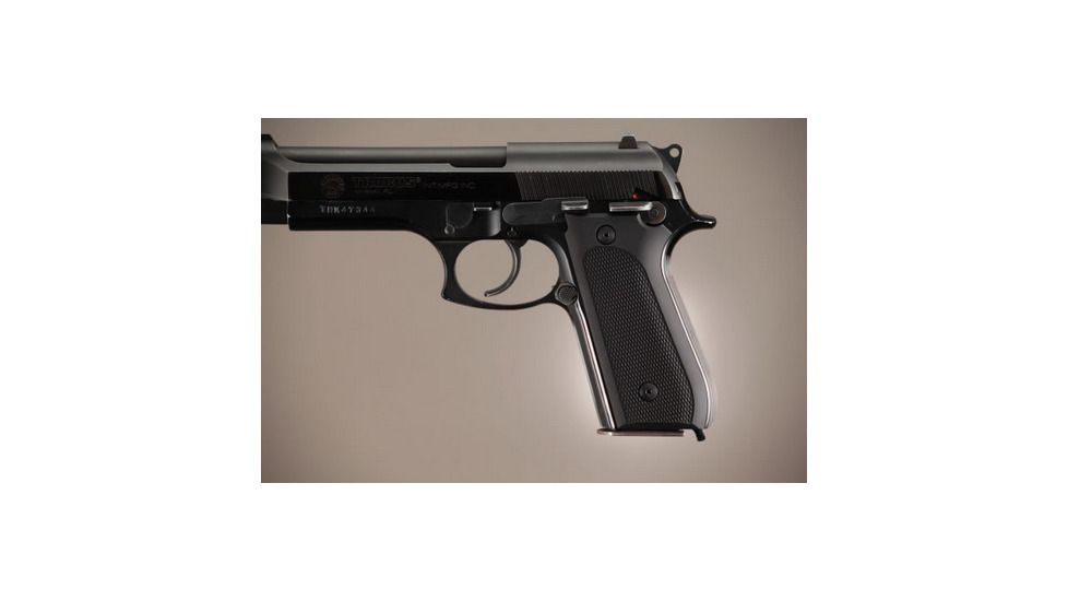 Hogue Taurus PT-99 PT-92 PT-100 PT-101 Safety Only Checkered Aluminum - Matte Clear Anodized 99154