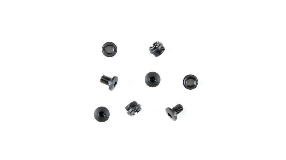 Hogue Thin Grip Govt. and Officers Model Hex Head Screws 4 and Bushings 4, Black, Black 01889