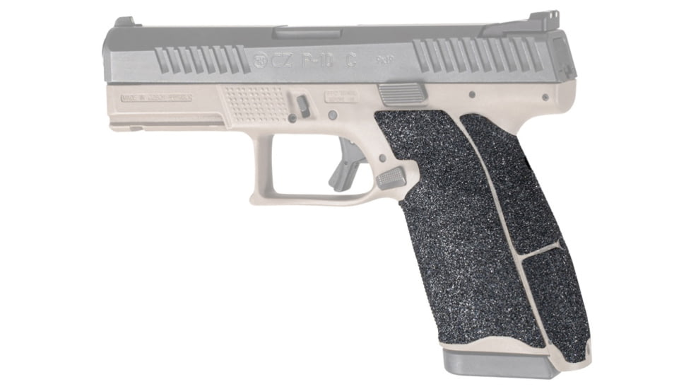 Hogue Wrapter Grit 9mm Adhesive Pistol Grip, CZ P10 C, Black, 17839