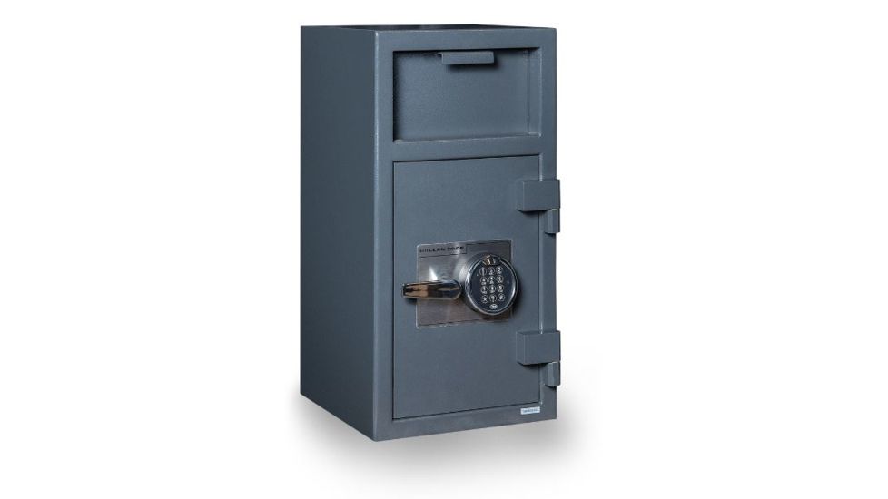 Hollon Safe Hollon FD-2714E Front Loading Depository Safe, Gray, Medium FD-2714E