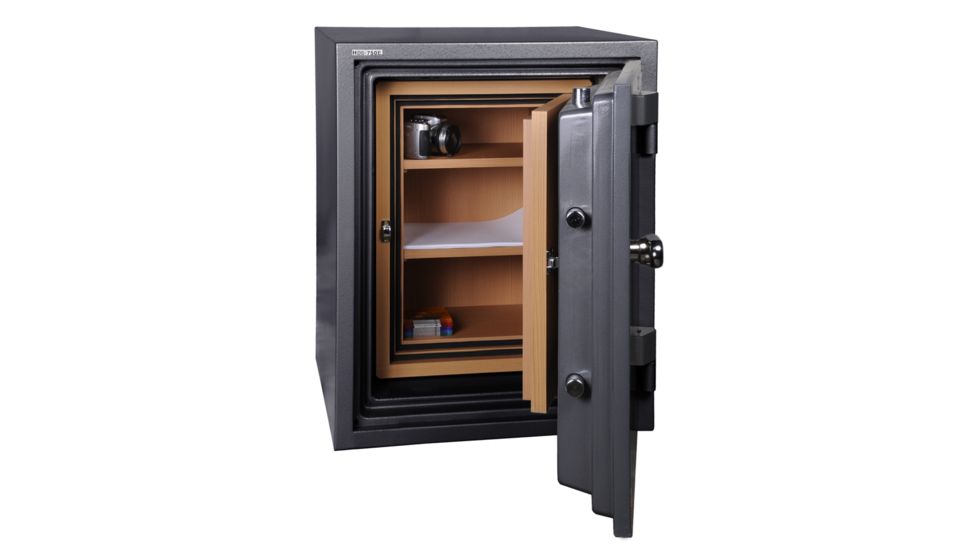 Hollon Safe Hollon HDS-750E Data/Media Safe, Tan Body, Gray Door, Medium HDS-750E