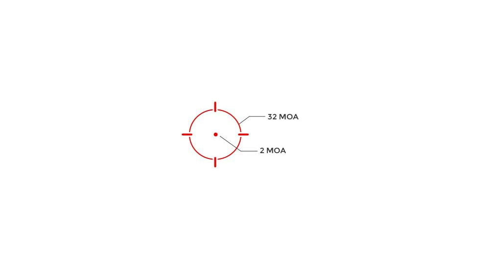 Holosun Carry Enclosed Pistol Sight w/Multiple Reticle System, Red Reticle, Black, EPS-CARRY-RD-MRS
