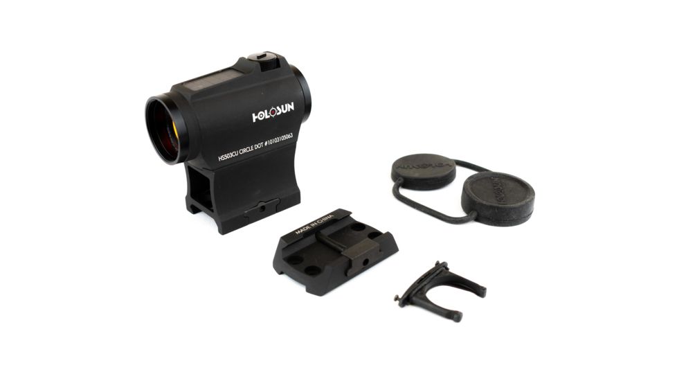 Holosun Circle Micro Red Dot Sight,2 MOA Dot,65 MOA Circle,Black HS503CU