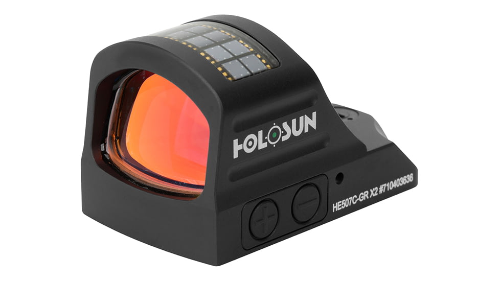 Holosun HE507C-GR-X2 Green Dot Sight, 1x, 2 MOA Dot &amp; 32MOA Circle, Black, HE507C-GR-X2