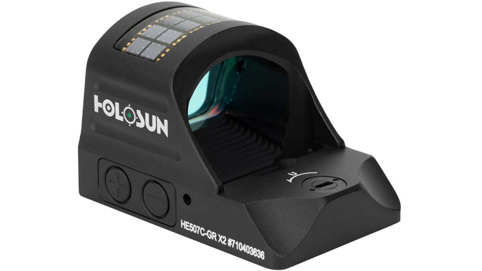 Holosun HE507C-GR-X2 Green Dot Sight, 1x, 2 MOA Dot &amp; 32MOA Circle, Black, HE507C-GR-X2