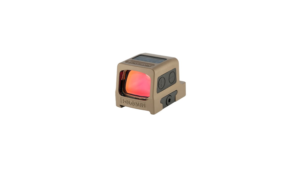 Holosun HE509T X2 Enclosed Reflex Optical Red Dot Sight, 2x 0.66 x 0.9 in, Red LED, Flat Dark Earth, HE509T-RD X2 FDE