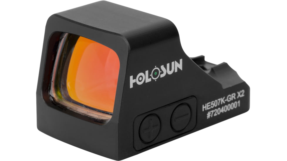 Holosun HE507K-GR X2 Green Dot Reflex Sight, 1x, Green Circle Dot/ 2 MOA Dot/ 32 MOA Circle Reticles, Anodized, Black, HE507K-GR X2
