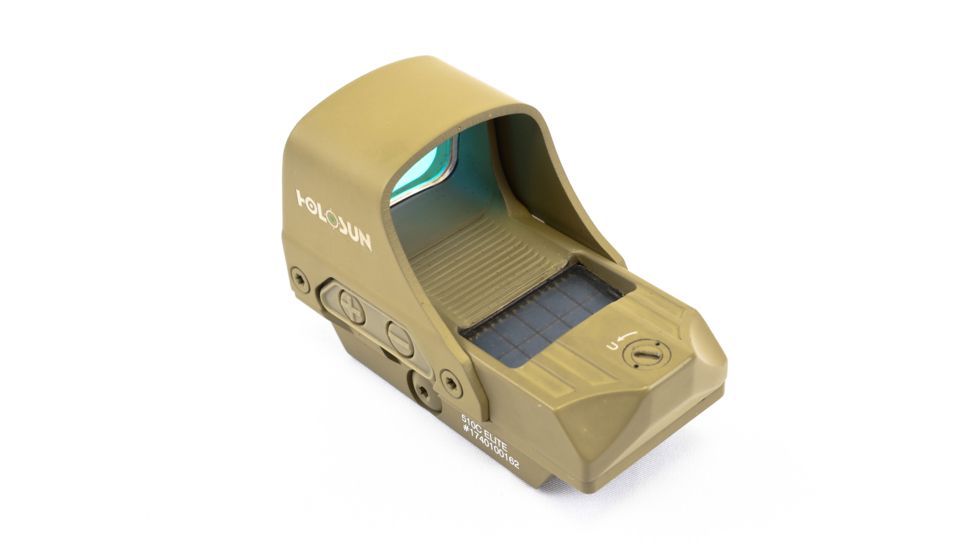 Holosun HS510C 1x Open Reflex Sight, Green 2 MOA dot 65 MOA Circle Reticle, Flat Dark Earth, HS510C-FDE-G