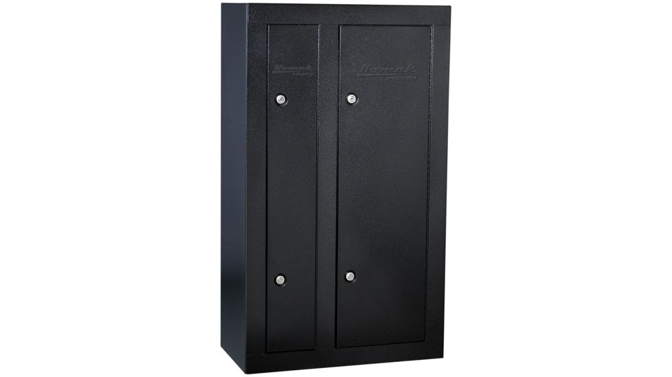 Homak 8 Gun Cabinet Double Door - Black