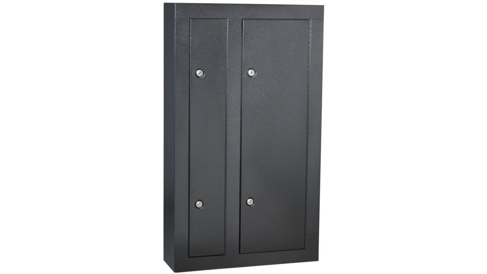 Homak 8 Gun Cabinet Double Door - Silver