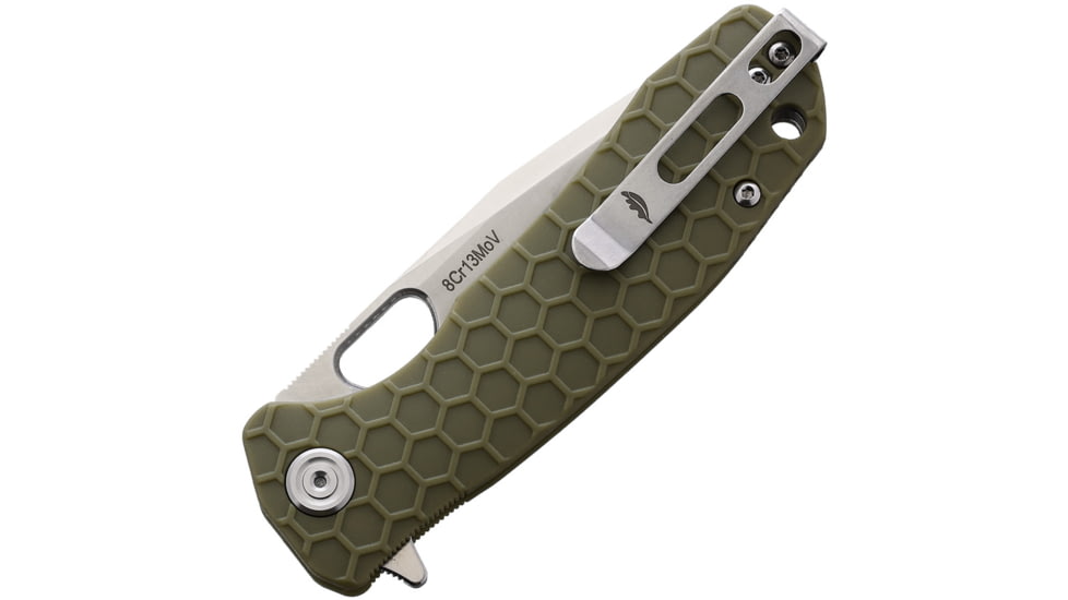 Honey Badger Knives Medium Linerlock Tanto Green